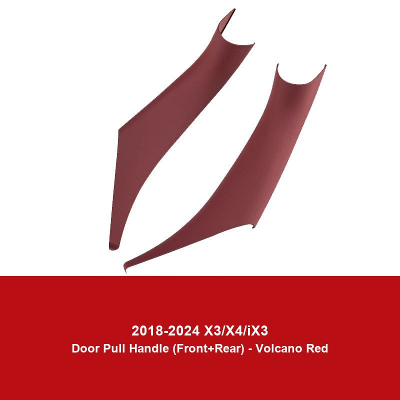 BMW door handle cover - 2018-2024 X3 X3 X4 [Volcano Red Door Pull Handle] Compatible with both front and rear doors