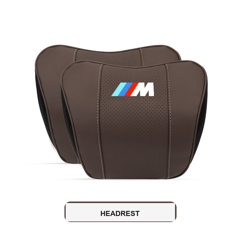 BMW M Sport Ergonomic Car Headrest & Lumbar Support Pillows (3, 4, 5 Series & X1-X7)