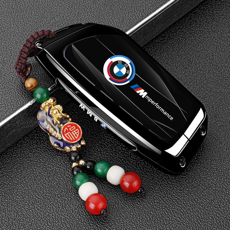 BMW Card Key Cover - Racing-Style Metal Card Holder