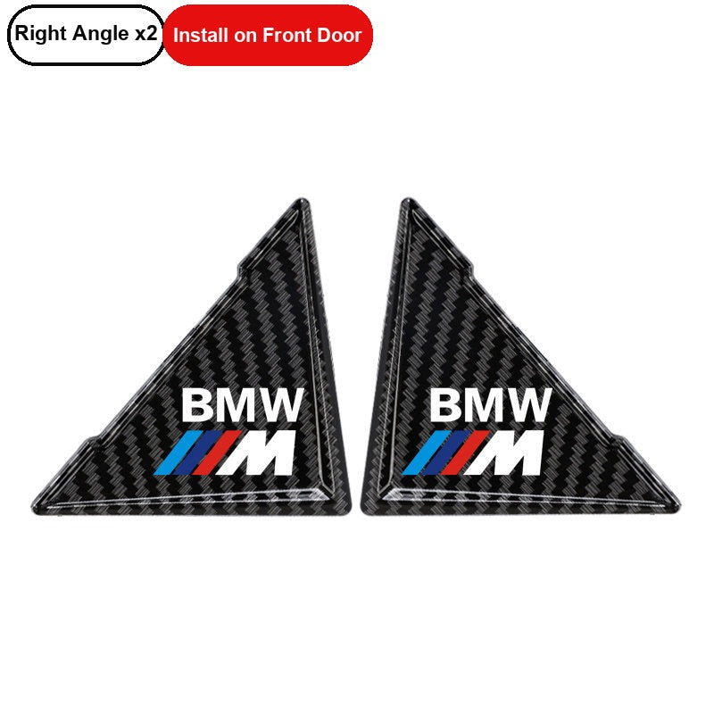 BMW M-Mark carbon fiber door corner guards, set of 2, for front door