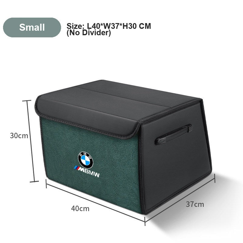 BMW car trunk storage box - BMW Storage Box Two-Tone Emerald Small (Length 40 * Width 37 * Height 30)