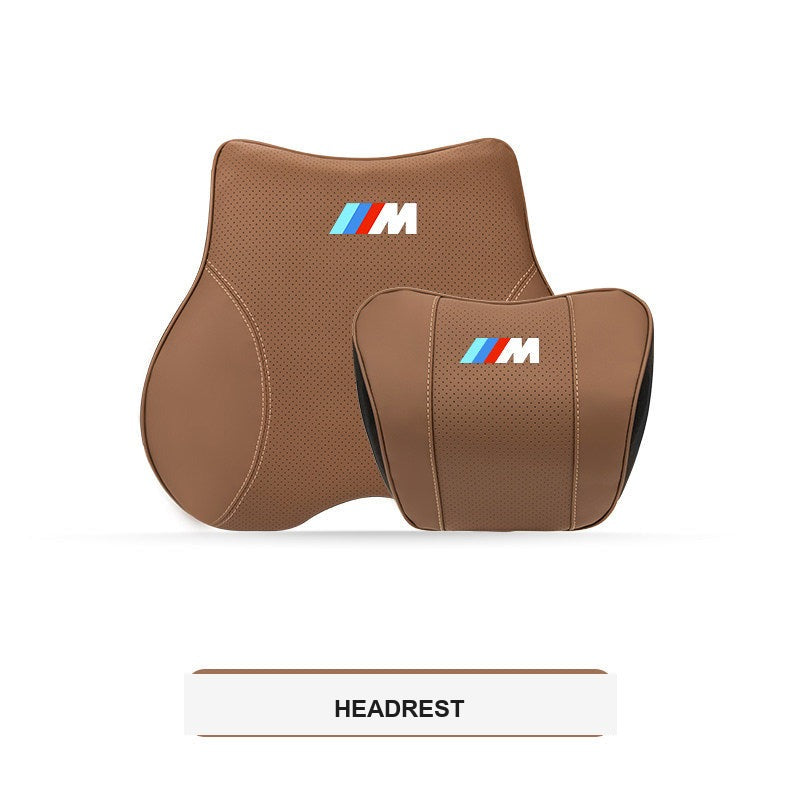 BMW M Sport Ergonomic Car Headrest & Lumbar Support Pillows (3, 4, 5 Series & X1-X7)
