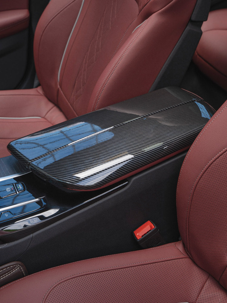 BMW 3/5/7 series iX3X4X5X6GT modified carbon fiber car interior supplies armrest box pad cover protective cover