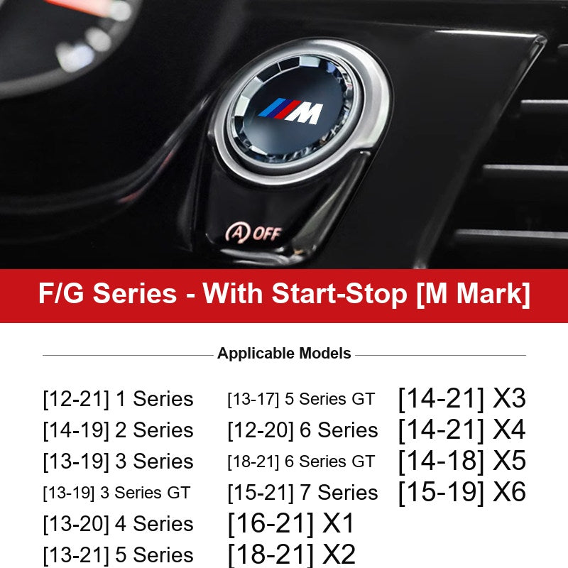 BMW F/G Series start-stop button crystal cover - M Mark