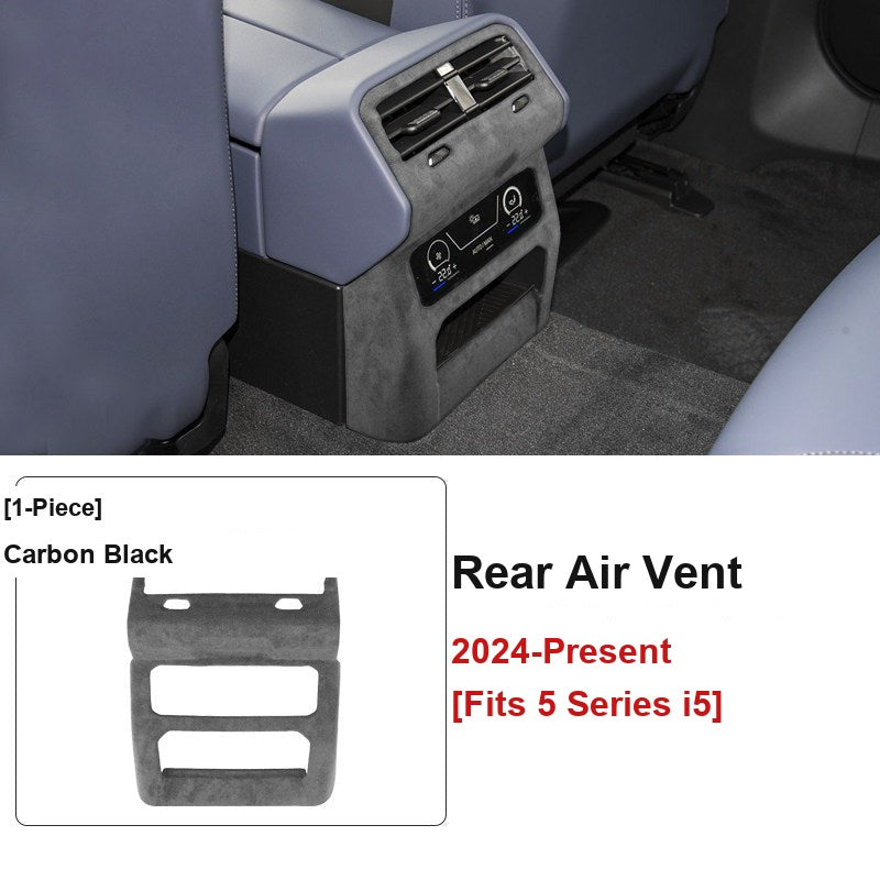 BMW 5 Series i5 rear air vent frame carbon black