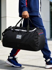 BMW M Motorsport Duffel Bag - Large Capacity Sports & Travel Bag