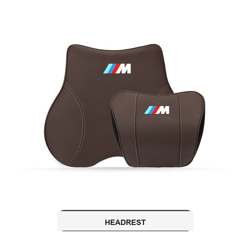 BMW M Sport Ergonomic Car Headrest & Lumbar Support Pillows (3, 4, 5 Series & X1-X7)
