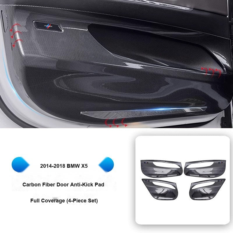 BMW 2014-2018 X5 - Carbon Fiber Door Anti-Kick Pads (4-Piece) - Carbon Fiber Anti-Kick Pad