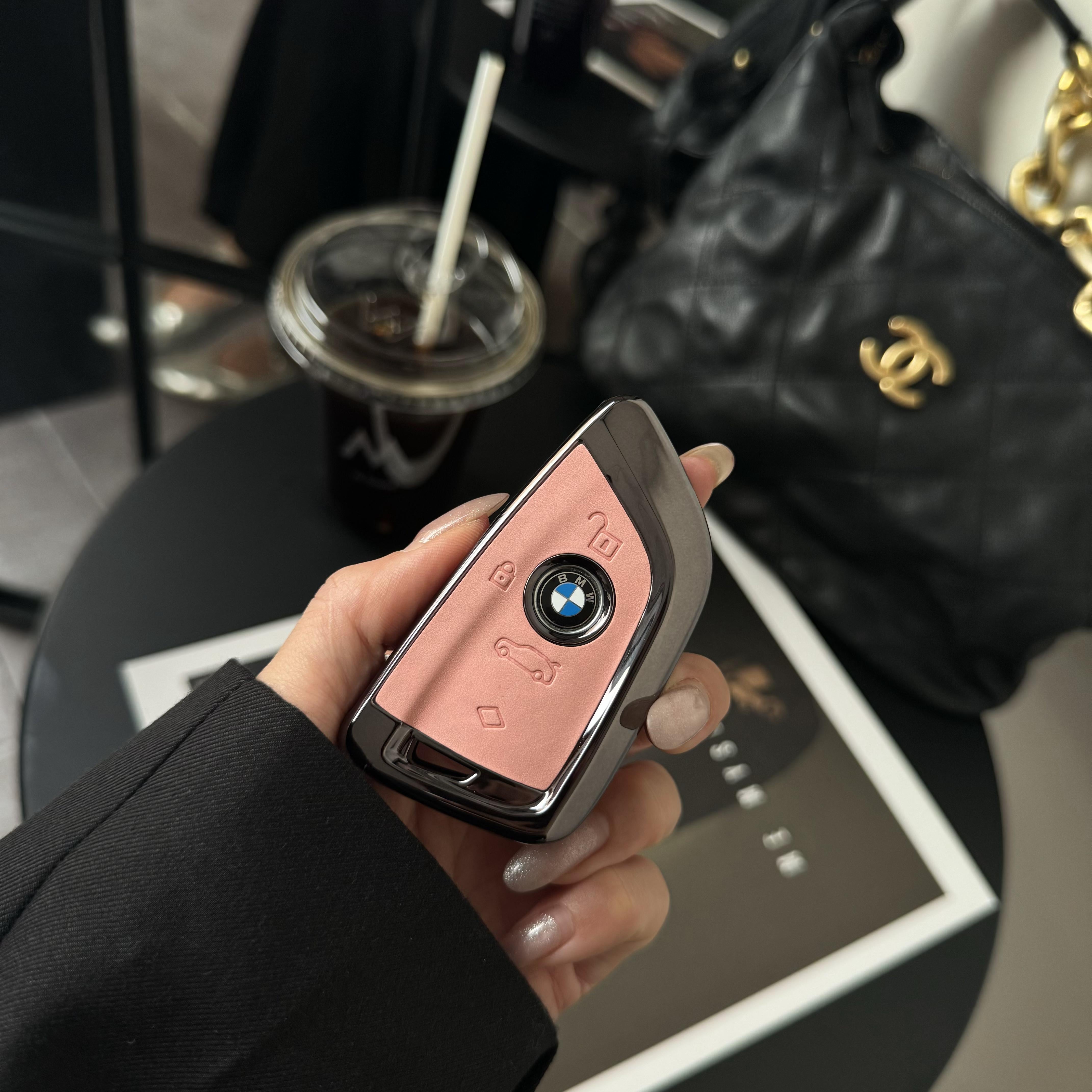 BMW G-Series key case, Lingyun Pink