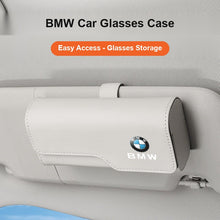BMW Car Sun Visor Glasses Case - Magnetic Leather Holder