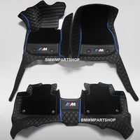 BMW 5 Series F10/G30, 3 Series F30/F34, 4 Series F32/F33/F36, 6 Series F06/F12 Custom Leather Floor Mats