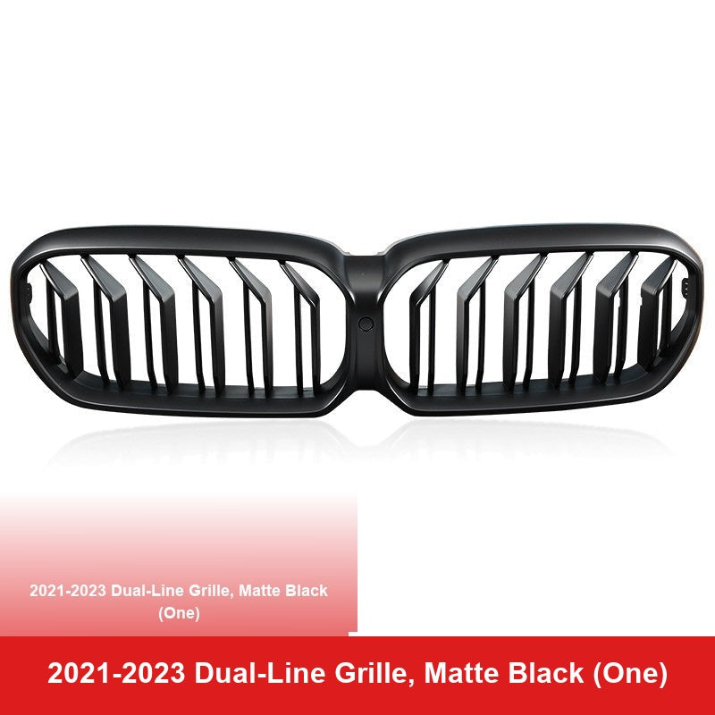 BMW 5 Series Grille - 2021-2023 Dual-Line Grille, Matte Black (One)