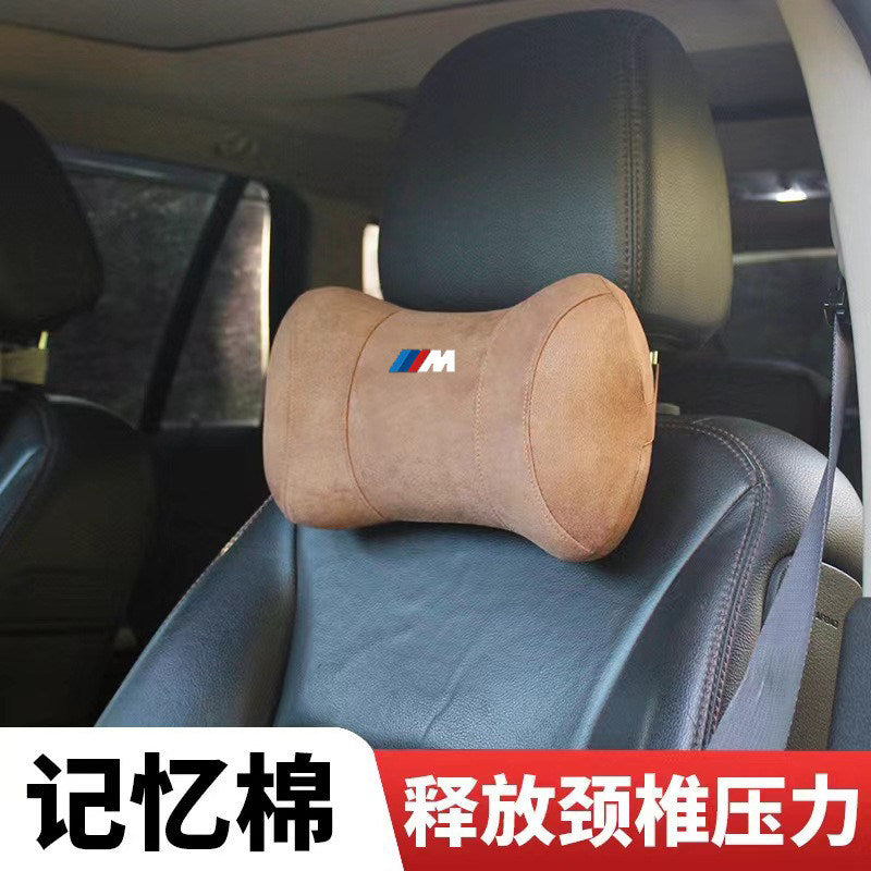 Suitable for BMW M Car Headrest Cushion M2M3M4M5M6 M8 X3M X4M X5M X6M Lumbar Neck Pillow