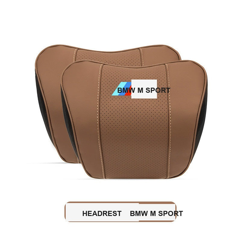 BMW M Sport Ergonomic Car Headrest & Lumbar Support Pillows (3, 4, 5 Series & X1-X7)