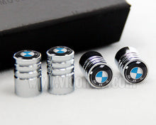 BMW Tire Valve Caps – Metal Dust Covers, 4 Designs