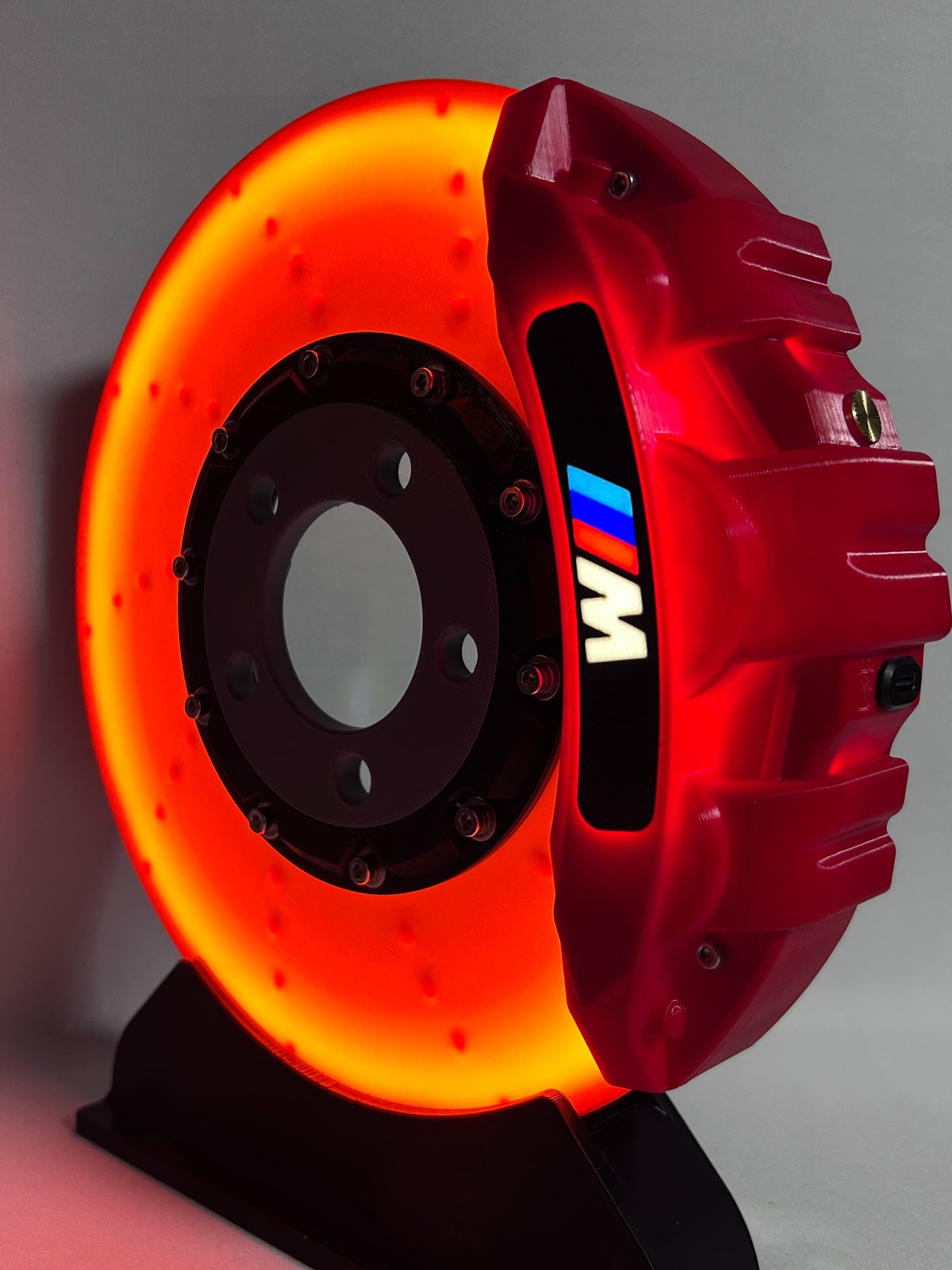 BMW M Series Brake Disc Light Luminous Caliper Car Enthusiast Creative Desktop Wall Mounted Charging Ambient Night Light
