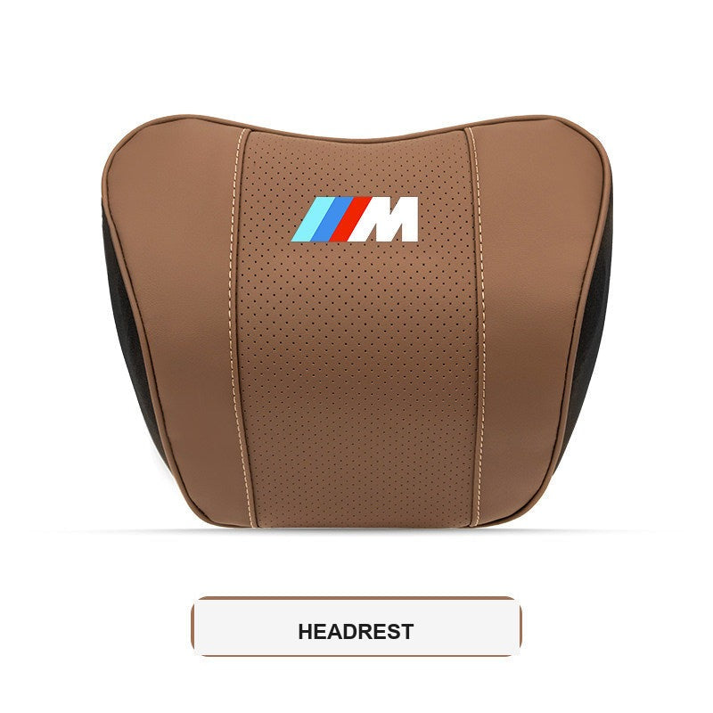 BMW M Sport Ergonomic Car Headrest & Lumbar Support Pillows (3, 4, 5 Series & X1-X7)
