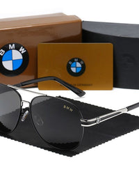 BMW Polarized Sunglasses – Aviator Driving Glasses with Gift Box