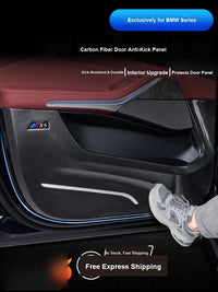 BMW Carbon Fiber Door Anti-Kick Pads - Custom Fit Kick Guards