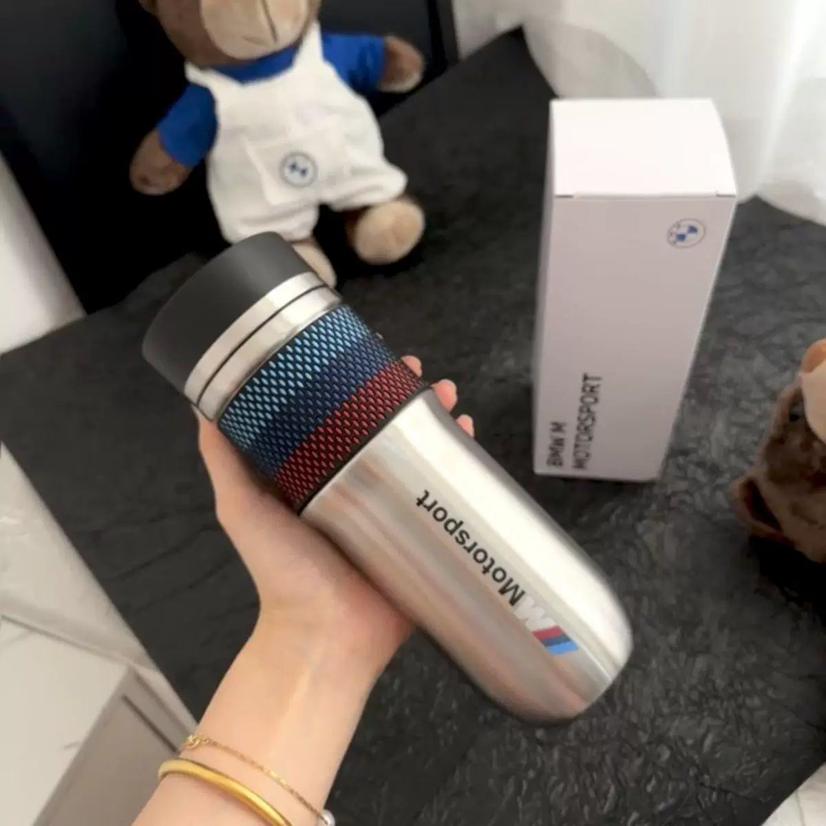 Suitable for BMW BMW thermos cup MOTORSPORT series straight water cup press-type anti-drop advanced
