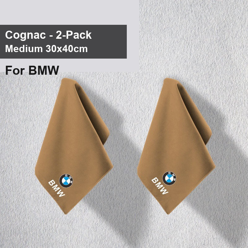 BMW car wash towel - BMW Cognac Medium 2 Pack