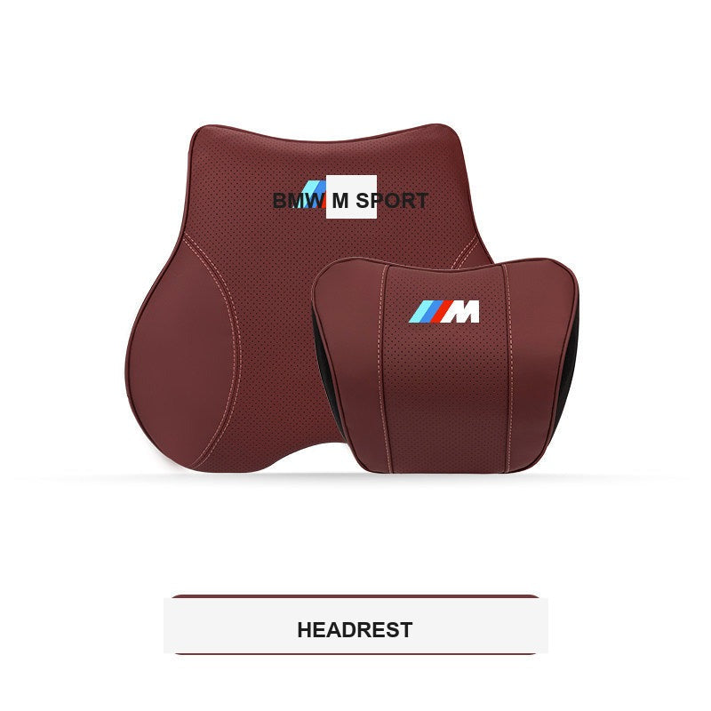 BMW M Sport Ergonomic Car Headrest & Lumbar Support Pillows (3, 4, 5 Series & X1-X7)