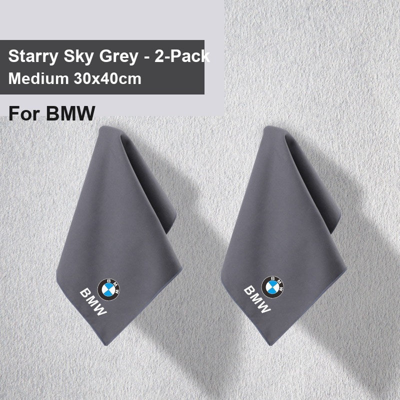 BMW car wash towel - BMW Starry Sky Grey Medium 2 pieces