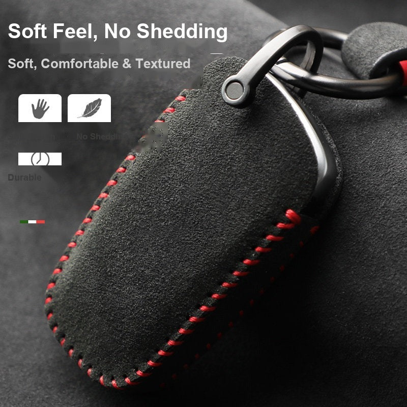 BMW Alcantara key case soft texture and durability