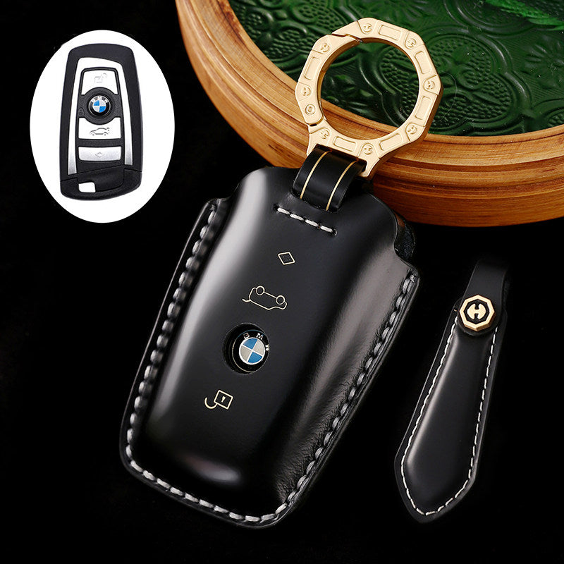 BMW Horseshoe-Style Genuine Leather Key Case