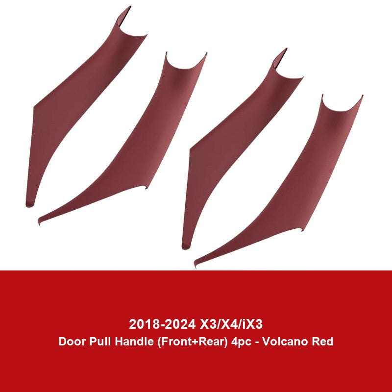 BMW door handle cover - 2018-2024 X3ix3X4 [Volcano Red with Door Handles] has four front and rear doors