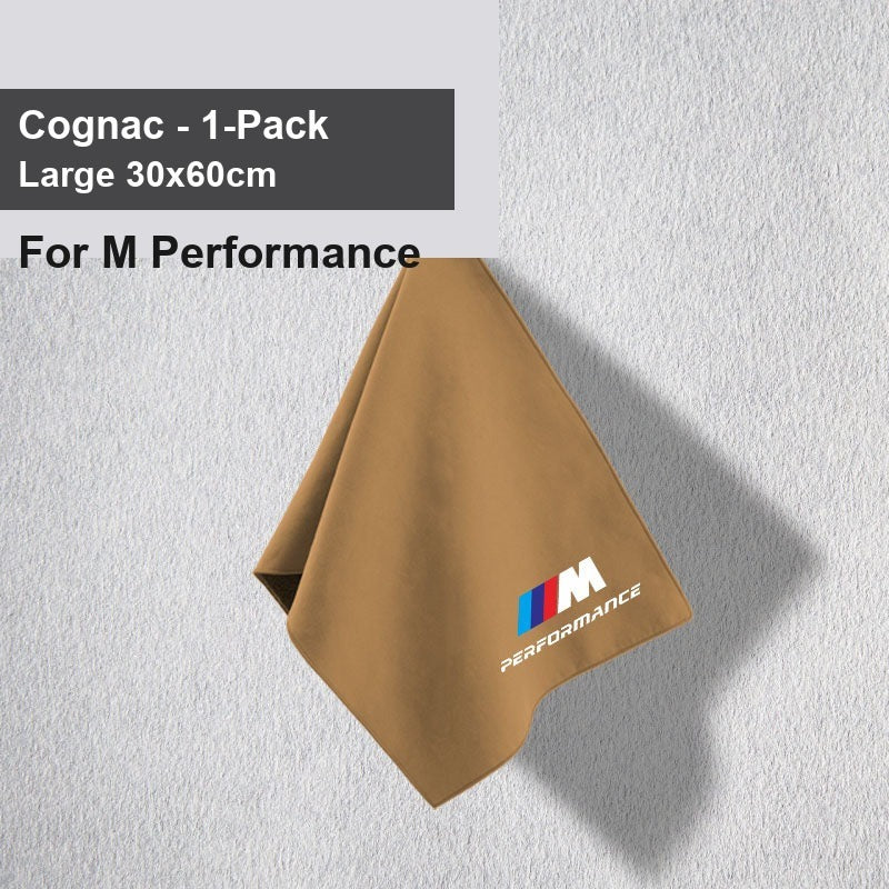 BMW car wash towel - Pack of 1 M Performance Cognac Large Pieces