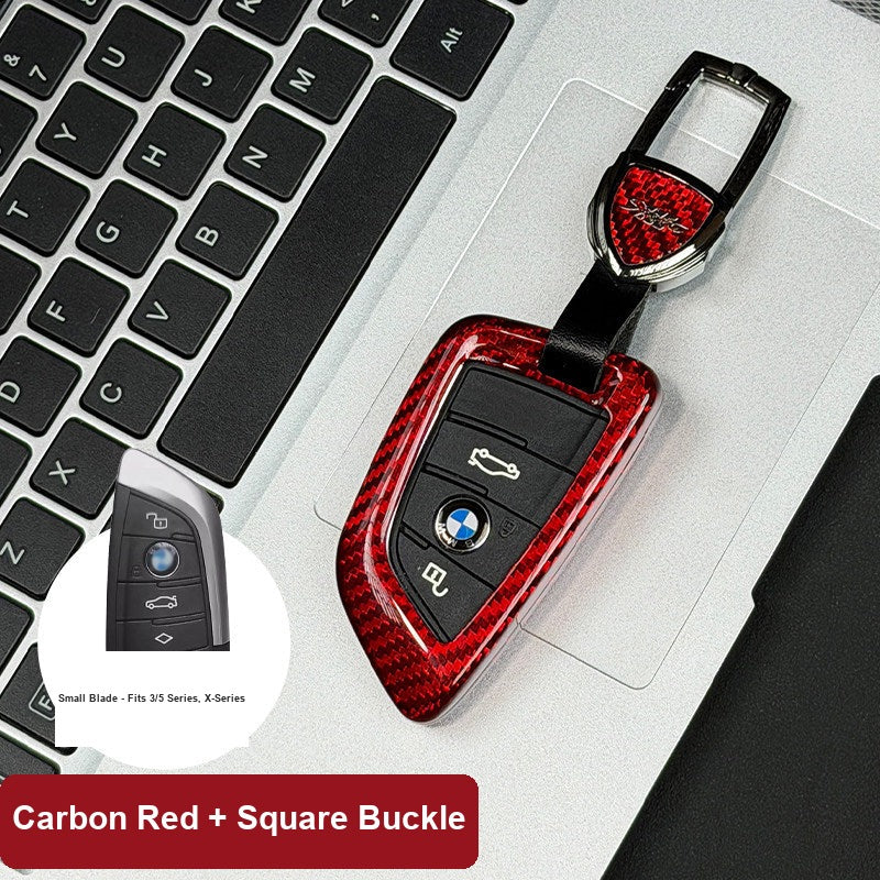 BMW Real Carbon Fiber Blade Key Fob Case - Luxury Protective Cover