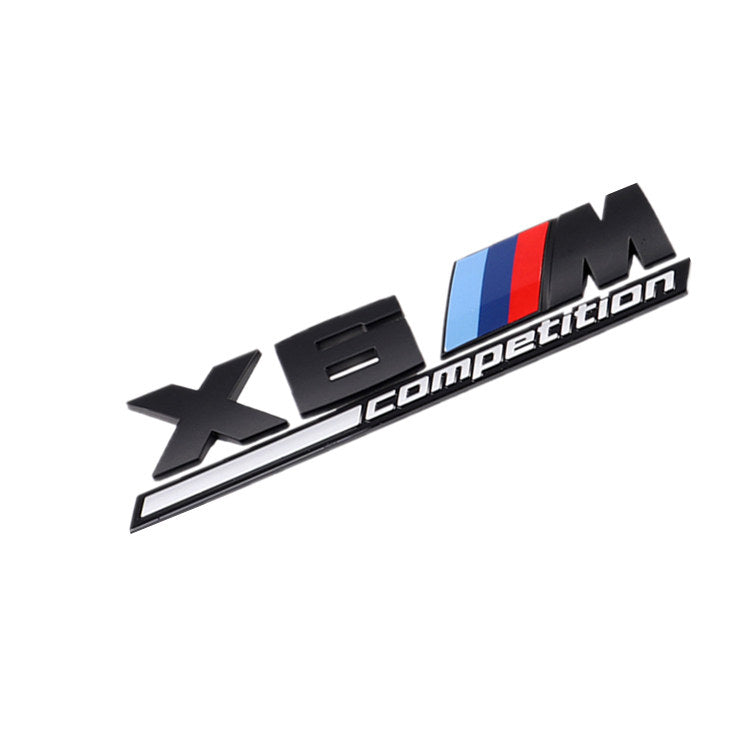 BMW X6M Competition rear trunk emblem badge sticker