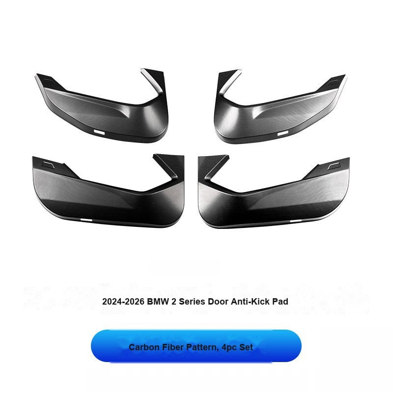 BMW 2024-2026 2 Series (4-Door) - Carbon Fiber Door Anti-Kick Pads (4-Piece) - Carbon Fiber Anti-Kick Pad