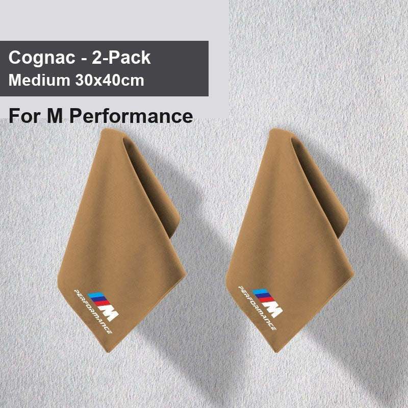 BMW car wash towel - M Performance Cognac Medium 2 strips