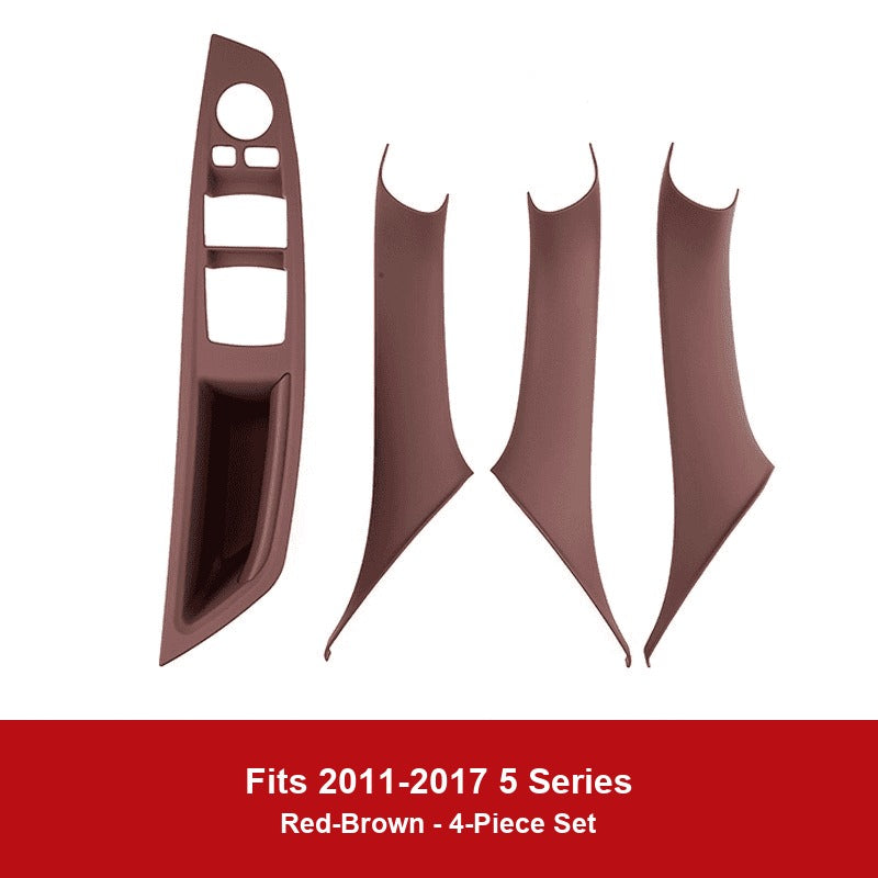 BMW door handle cover - 2011-2017 5-Series No-Remove Handle [4-Piece Set] Red-Brown