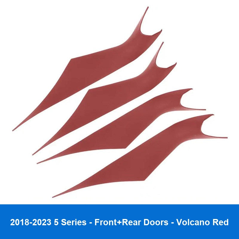 BMW door handle cover - (Volcano Red) 2018-2023 5 Series [Door Pull Handles] with four front and rear doors