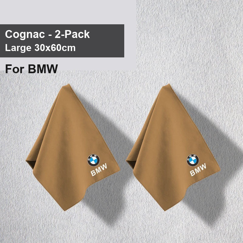 BMW car wash towel - BMW Cognac Large 2 Pack