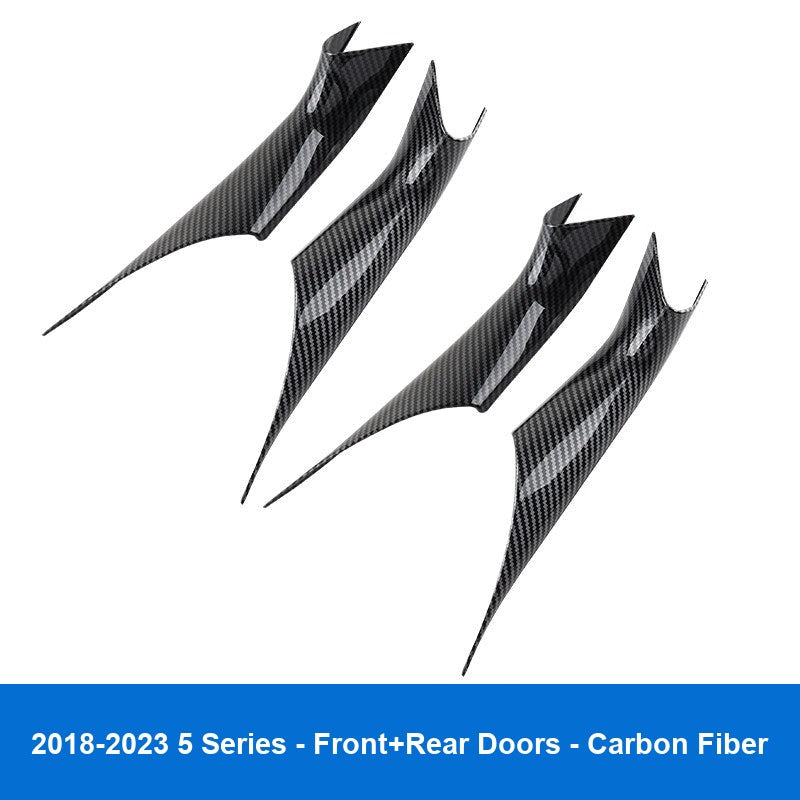 BMW door handle cover - (Carbon fiber pattern) 2018-2023 5 Series [Door Inner Handle Covers] with four front and rear doors