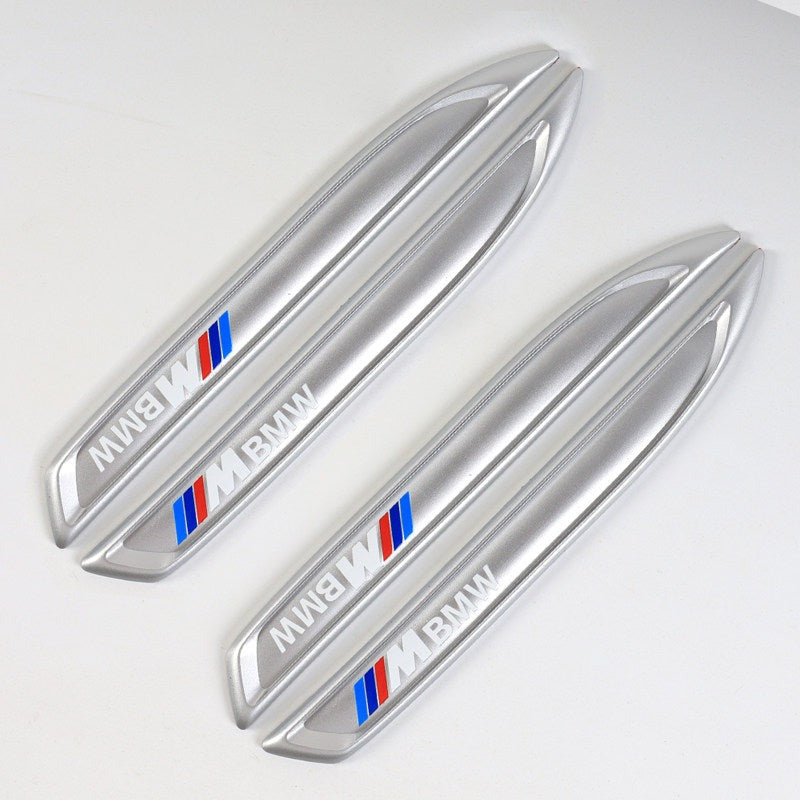 BMW M silver bumper guard strips, set of 4