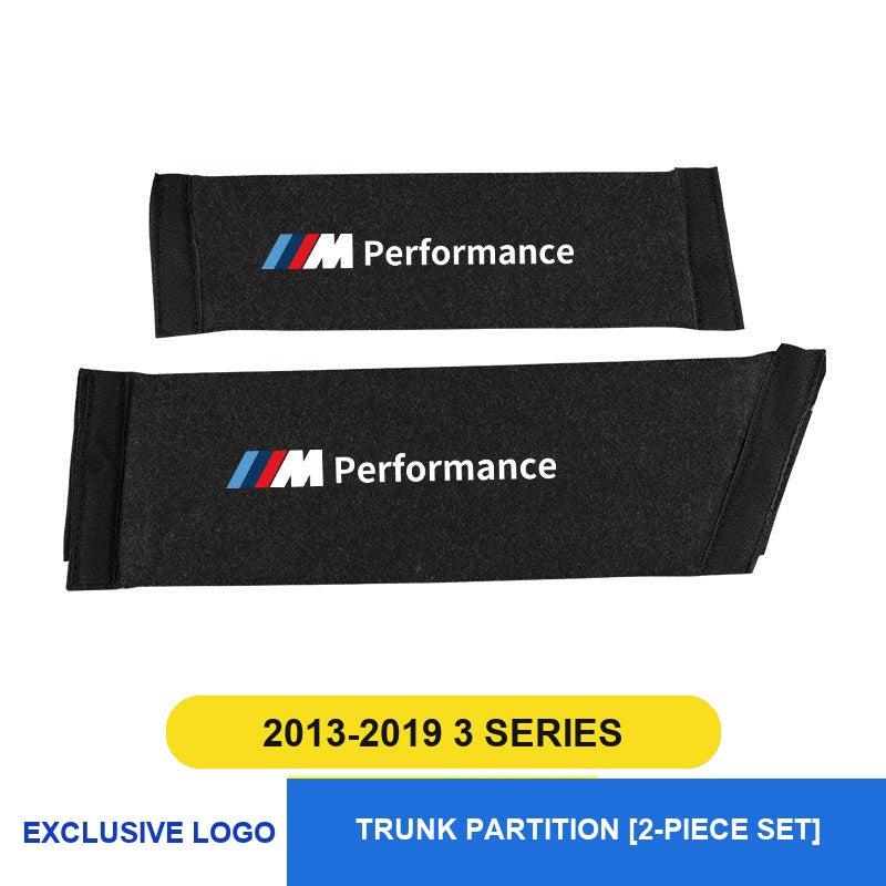 BMW trunk partition divider, fits 2013-2019 3 Series, 2-piece set