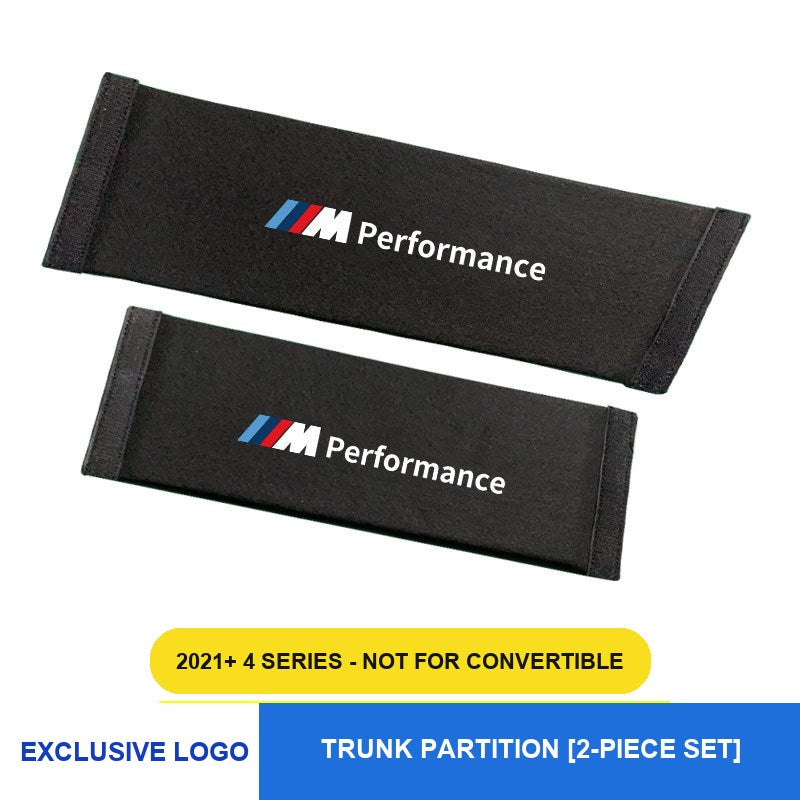 BMW trunk partition divider, fits 2021+ 4 Series, not for convertible, 2-piece set