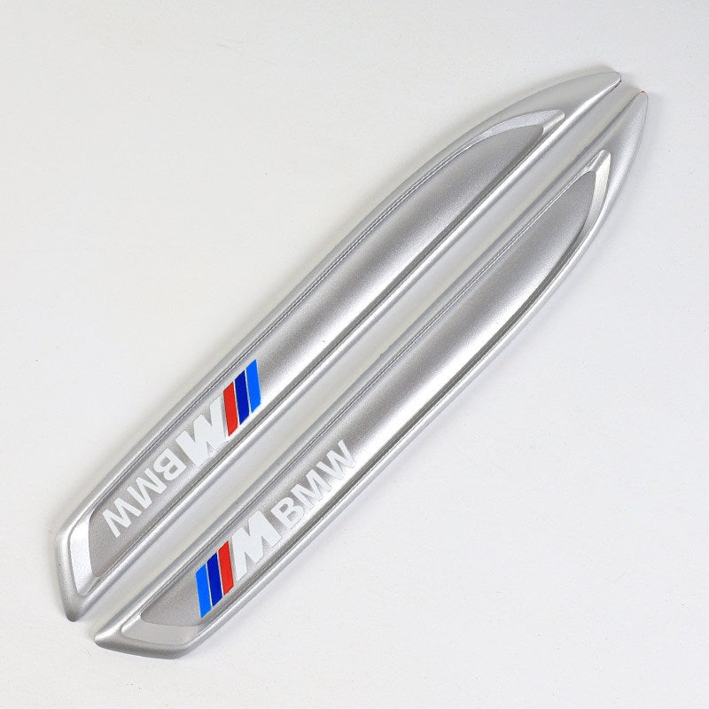 BMW M silver bumper guard strips, set of 2