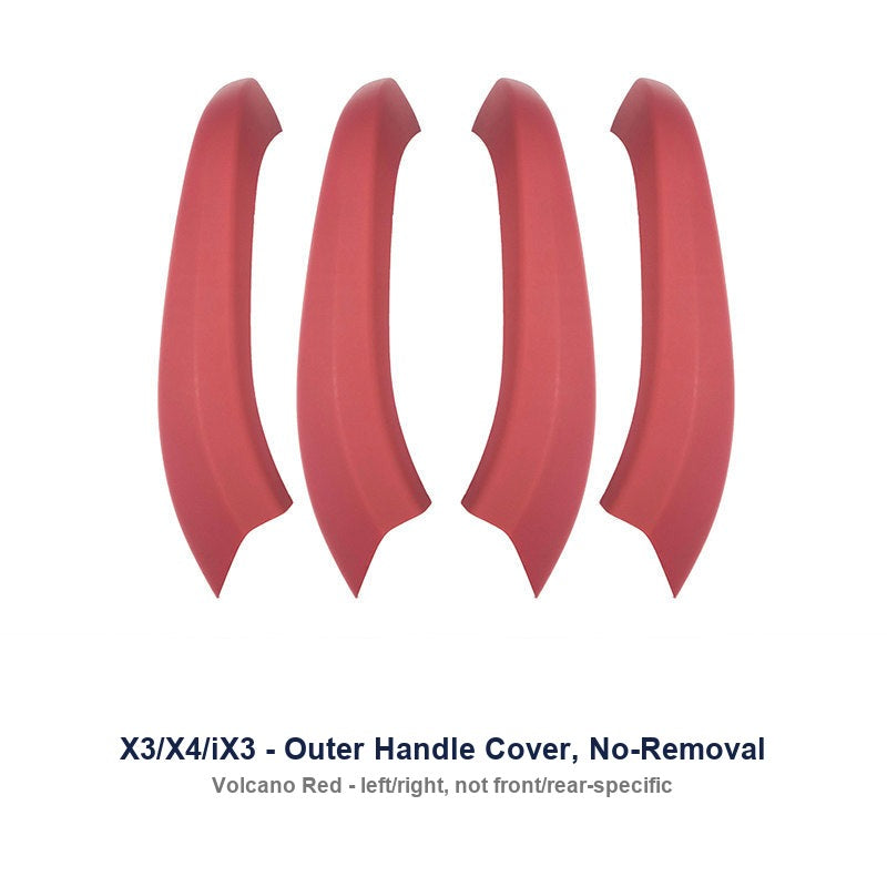 BMW door handle cover - 18-24 X3X4 ix3 [Outer Handle] Volcanic Red 4 pieces
