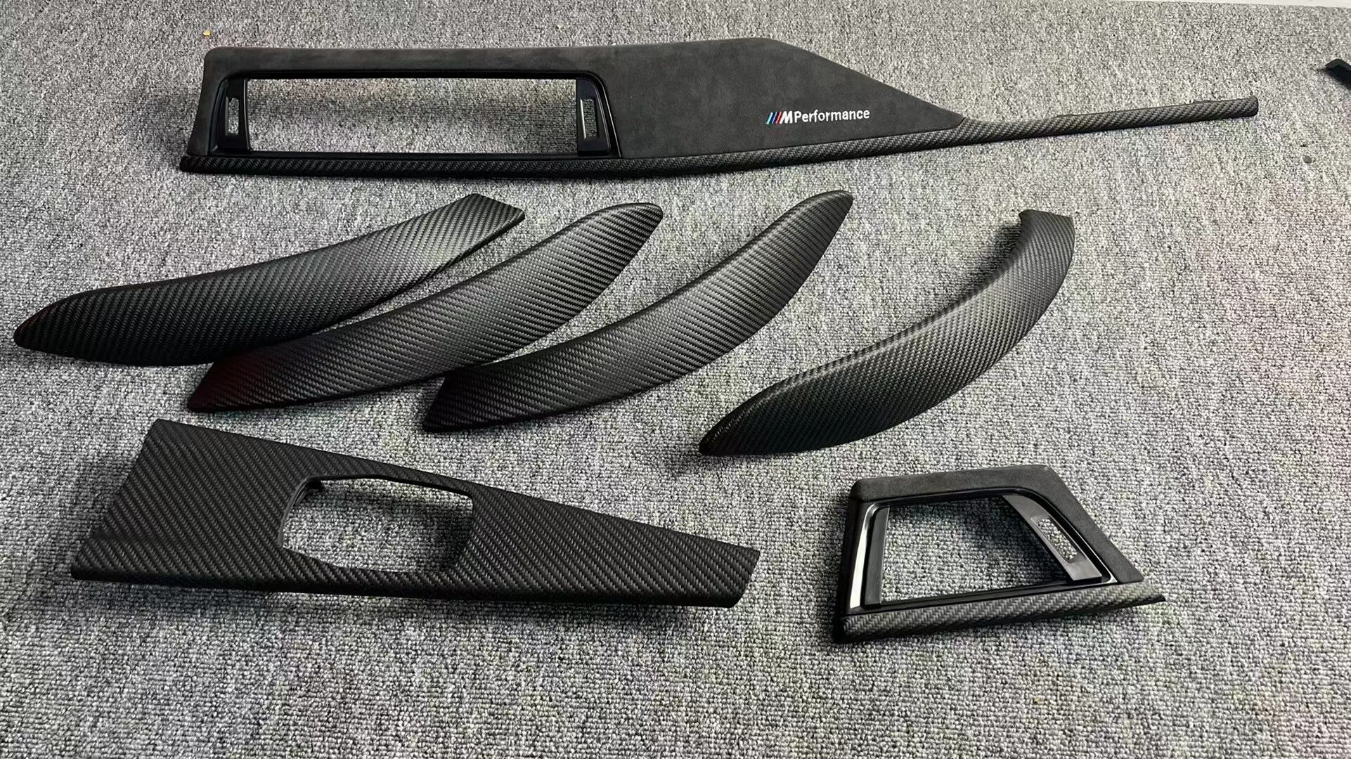 BMW F30/F35 interior 7-piece real carbon fiber trim set