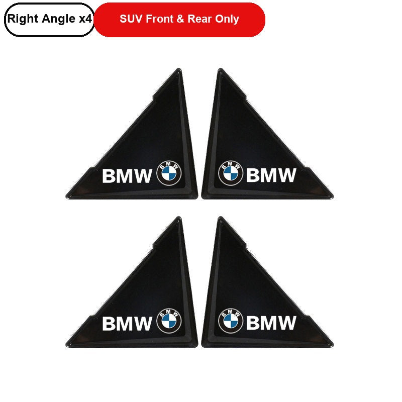 BMW black right angle door corner guards, set of 4, for SUV