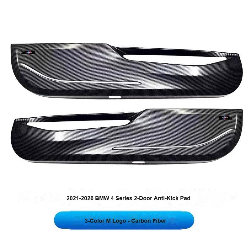 BMW 2021-2026 4 Series (2-Door) - Carbon Fiber Door Anti-Kick Pads (2-Piece) - Carbon Fiber Anti-Kick Pad