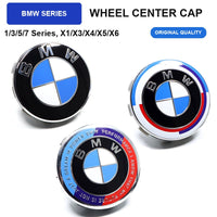 BMW Wheel Center Cap Badges - 56mm/68mm Hub Covers