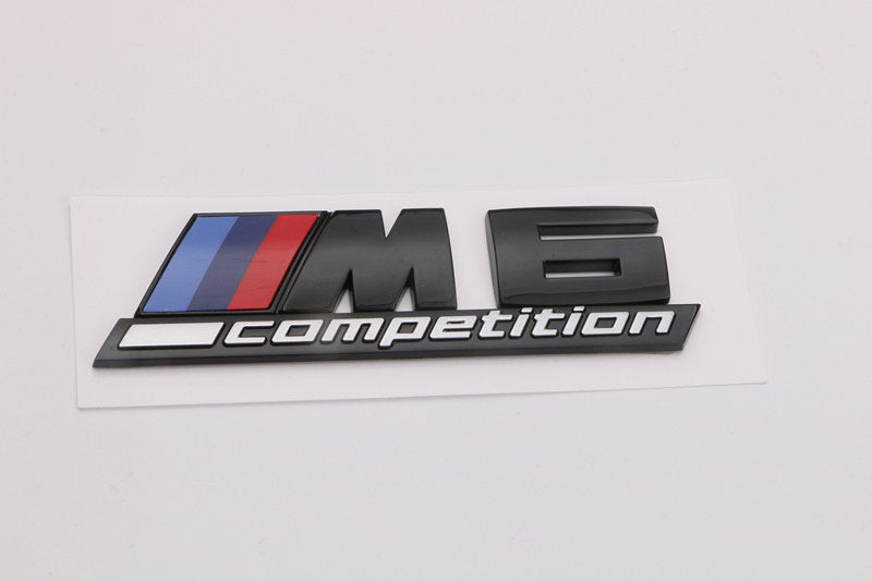 BMW M6 Competition rear trunk emblem badge sticker