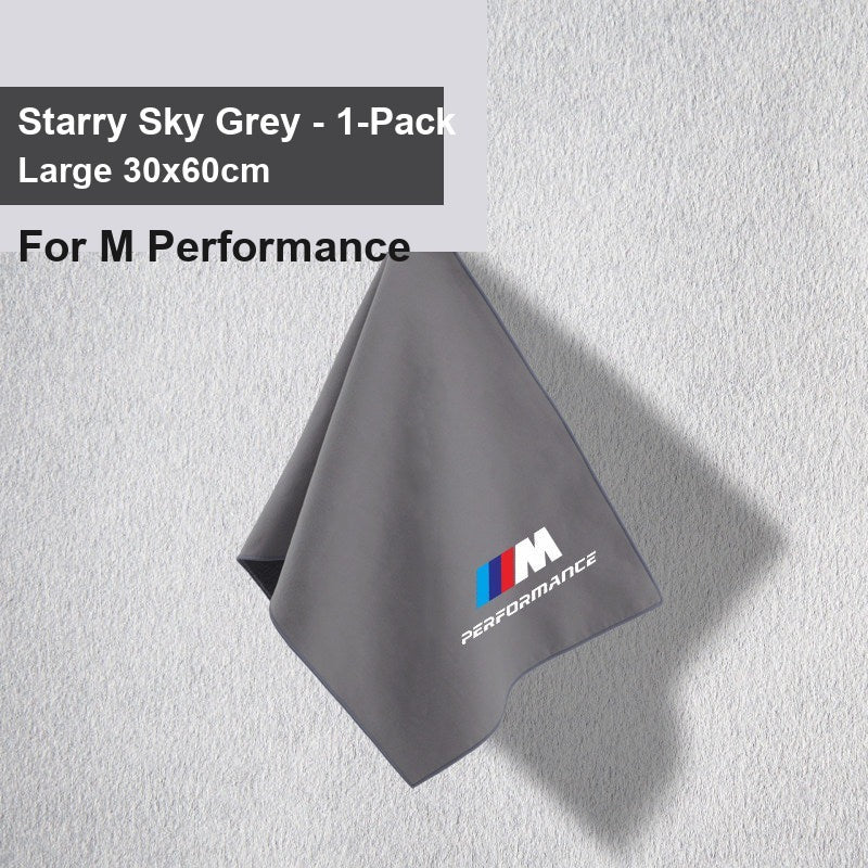 BMW car wash towel - Entering one M Performance starry sky gray large size